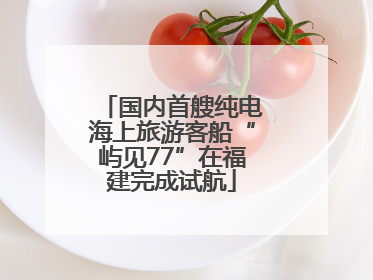 国内首艘纯电海上旅游客船“屿见77”在福建完成试航