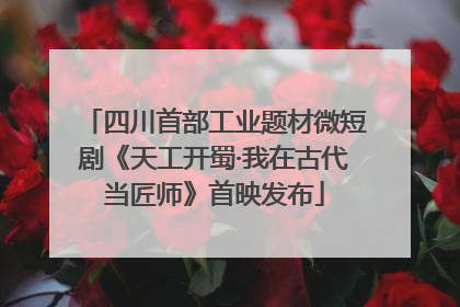 四川首部工业题材微短剧《天工开蜀·我在古代当匠师》首映发布