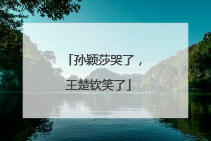 孙颖莎哭了，王楚钦笑了
