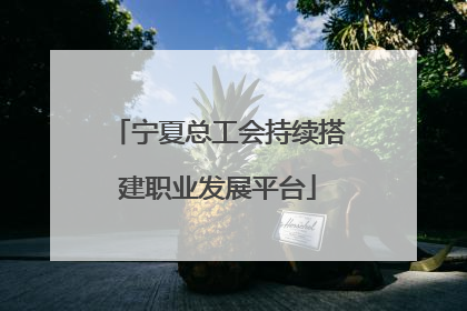 宁夏总工会持续搭建职业发展平台