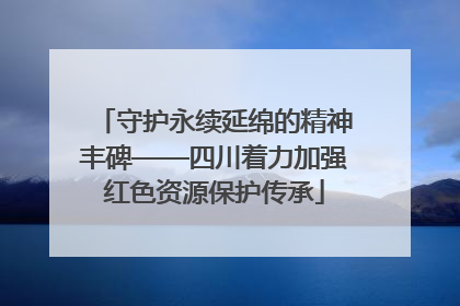 守护永续延绵的精神丰碑——四川着力加强红色资源保护传承