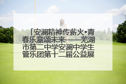 安澜精神传薪火•青春乐章颂未来——芜湖市第二中学安澜中学生管乐团第十二届公益展演圆满举行