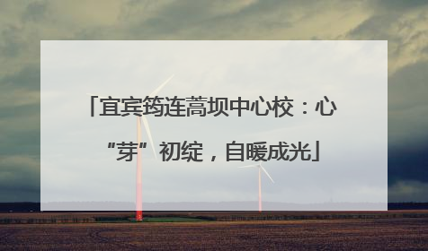 宜宾筠连蒿坝中心校：心“芽”初绽，自暖成光