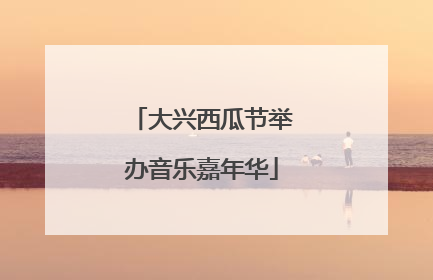 大兴西瓜节举办音乐嘉年华