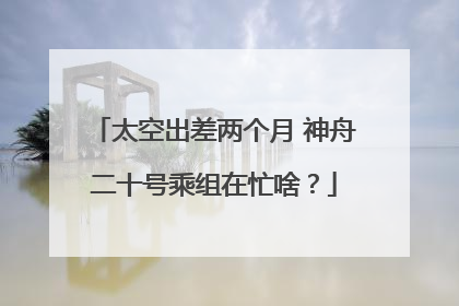 太空出差两个月 神舟二十号乘组在忙啥？