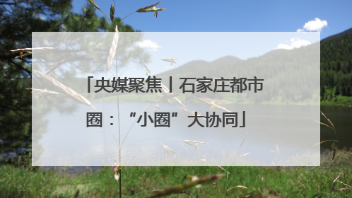央媒聚焦丨石家庄都市圈：“小圈”大协同