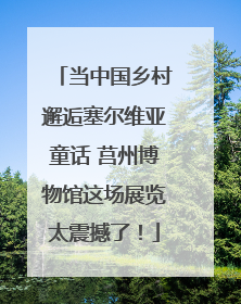 当中国乡村邂逅塞尔维亚童话 莒州博物馆这场展览太震撼了！