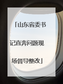 山东省委书记直奔问题现场督导整改