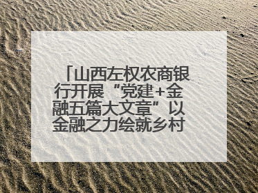 山西左权农商银行开展“党建+金融五篇大文章”以金融之力绘就乡村振兴新画卷