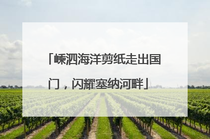 嵊泗海洋剪纸走出国门，闪耀塞纳河畔