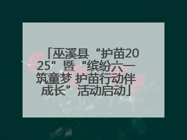 巫溪县“护苗2025”暨“缤纷六一筑童梦 护苗行动伴成长”活动启动