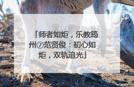 师者如炬，乐教筠州⑦范贤俊：初心如炬，双轨追光