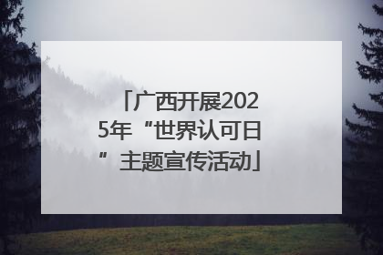 广西开展2025年“世界认可日”主题宣传活动