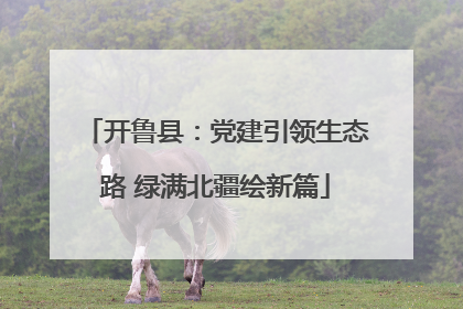 开鲁县：党建引领生态路 绿满北疆绘新篇