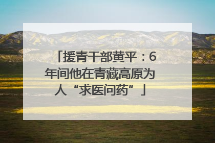 援青干部黄平：6年间他在青藏高原为人“求医问药”