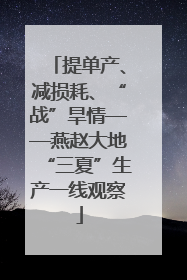提单产、减损耗、“战”旱情——燕赵大地“三夏”生产一线观察