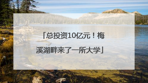 总投资10亿元！梅溪湖畔来了一所大学