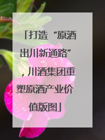 打造“原酒出川新通路”，川酒集团重塑原酒产业价值版图