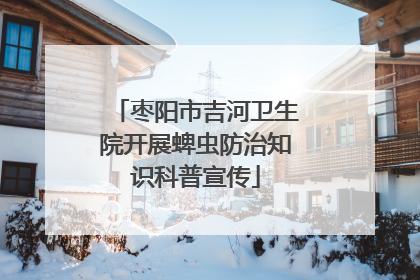 枣阳市吉河卫生院开展蜱虫防治知识科普宣传