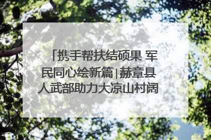 携手帮扶结硕果 军民同心绘新篇∣赫章县人武部助力大凉山村阔步乡村振兴路