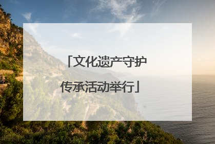 文化遗产守护传承活动举行