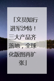 文员知行进军沙特！三大产品齐落地，全球化版图再扩张