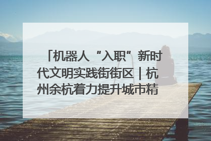 机器人“入职”新时代文明实践街街区｜杭州余杭着力提升城市精细化智能化管理水平