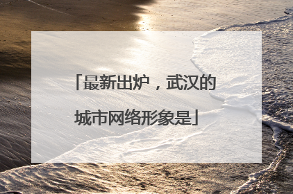 最新出炉，武汉的城市网络形象是