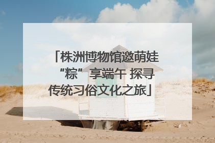 株洲博物馆邀萌娃“粽”享端午 探寻传统习俗文化之旅
