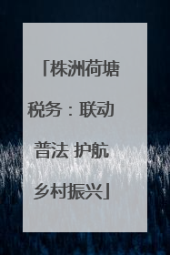 株洲荷塘税务：联动普法 护航乡村振兴