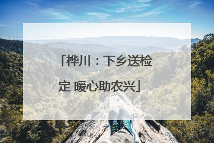 桦川：下乡送检定 暖心助农兴