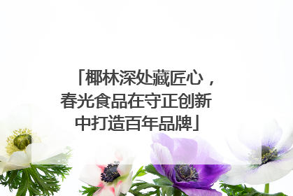 椰林深处藏匠心，春光食品在守正创新中打造百年品牌