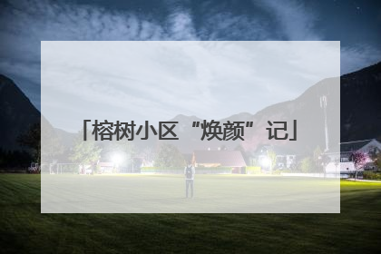 榕树小区“焕颜”记