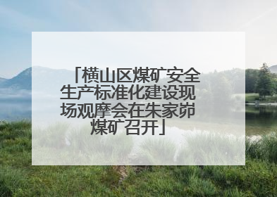 横山区煤矿安全生产标准化建设现场观摩会在朱家峁煤矿召开