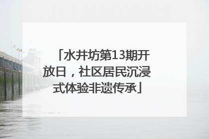 水井坊第13期开放日，社区居民沉浸式体验非遗传承
