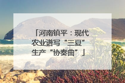 河南镇平：现代农业谱写“三夏”生产“协奏曲”