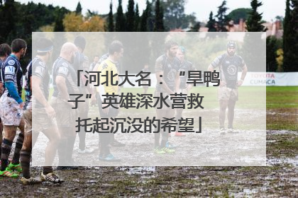 河北大名：“旱鸭子”英雄深水营救 托起沉没的希望