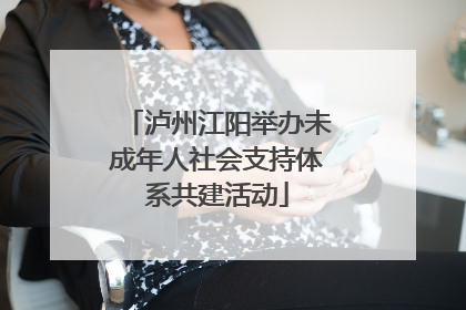 泸州江阳举办未成年人社会支持体系共建活动