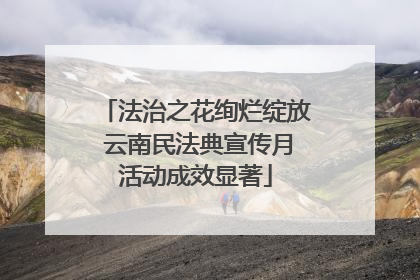 法治之花绚烂绽放 云南民法典宣传月活动成效显著