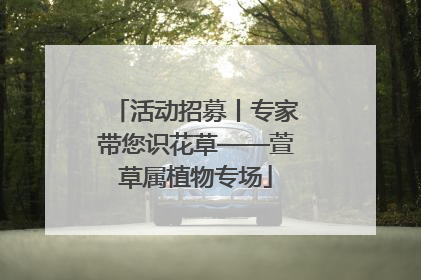 活动招募丨专家带您识花草——萱草属植物专场