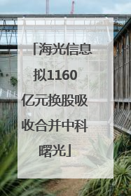海光信息拟1160亿元换股吸收合并中科曙光