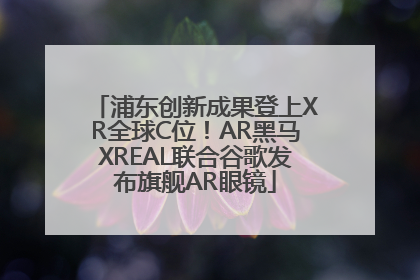 浦东创新成果登上XR全球C位！AR黑马XREAL联合谷歌发布旗舰AR眼镜