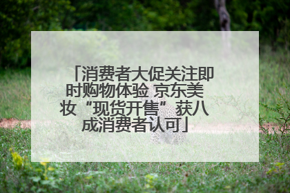 消费者大促关注即时购物体验 京东美妆“现货开售”获八成消费者认可