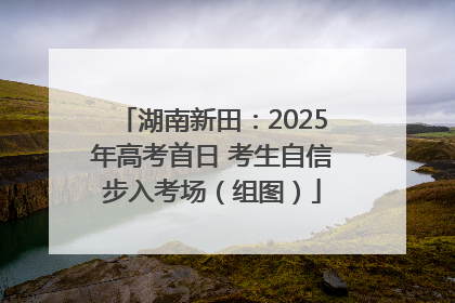 湖南新田：2025年高考首日 考生自信步入考场（组图）