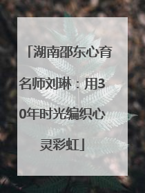 湖南邵东心育名师刘琳：用30年时光编织心灵彩虹