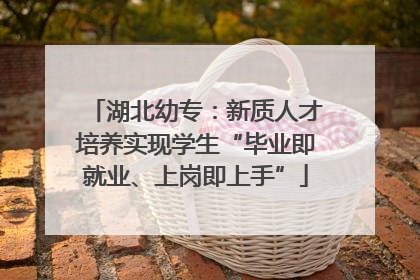 湖北幼专：新质人才培养实现学生“毕业即就业、上岗即上手”