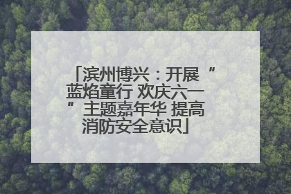 滨州博兴：开展“蓝焰童行 欢庆六一”主题嘉年华 提高消防安全意识