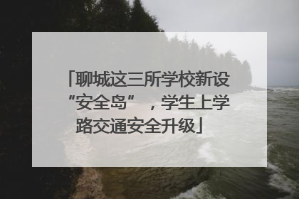 聊城这三所学校新设“安全岛”，学生上学路交通安全升级
