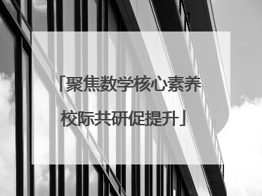聚焦数学核心素养 校际共研促提升