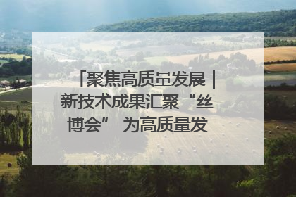 聚焦高质量发展｜新技术成果汇聚“丝博会” 为高质量发展注入新动能